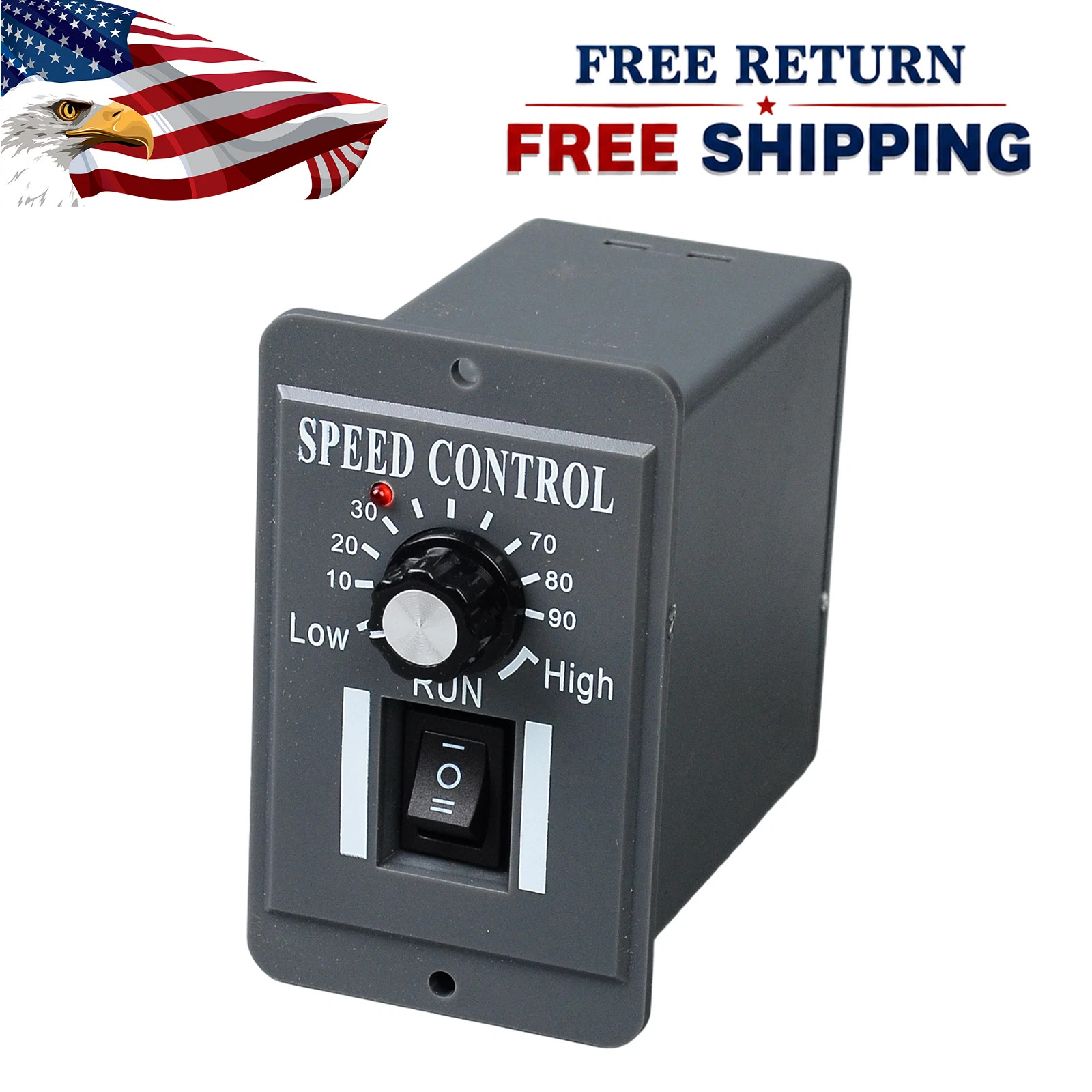 40A PWM DC Motor Speed Controller 12V/24V/36V/48V Variable Speed Switch Reverse