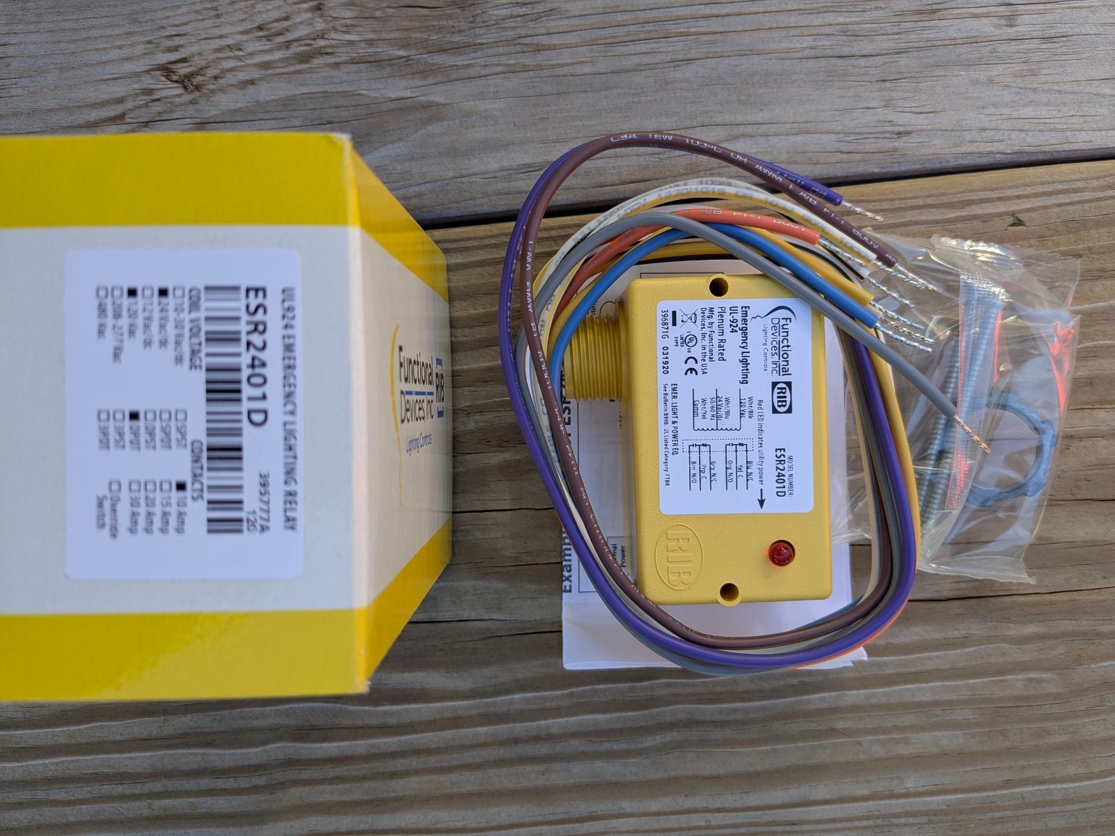 NEW Emergency Lighting Relay UL-924 ESR2401D. DPDT 24vac & 120v relay NEW Emergency Lighting Relay UL-924 ESR2401D. DPDT 24vac & 120v relay