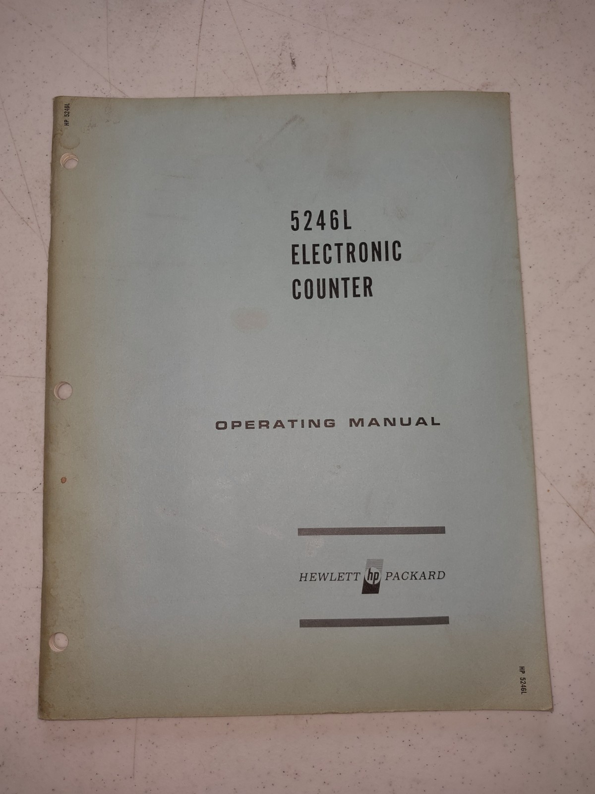 Original HP 5246L Electronic Counter operating and manual 05246-9001