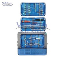 SMALL FRAGMENT LOCKING NON-LOCKING PLATE SURGERY INSTRUMENT SET picture