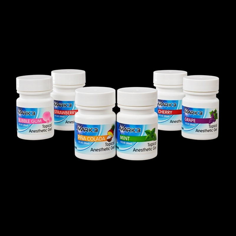 3X MARK3 Dental Topical Anesthetic Gel 20% Benzocaine 1oz Jar  Made in USA