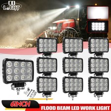 10x Powerful New 6X4 LED Work Light For Truck Flood Light 12V 24V Tractor lights picture