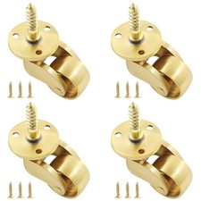4 Pcs Universal Stem Casters Brass Castor Heavy Duty 360 Degree Rotation Swivel  picture