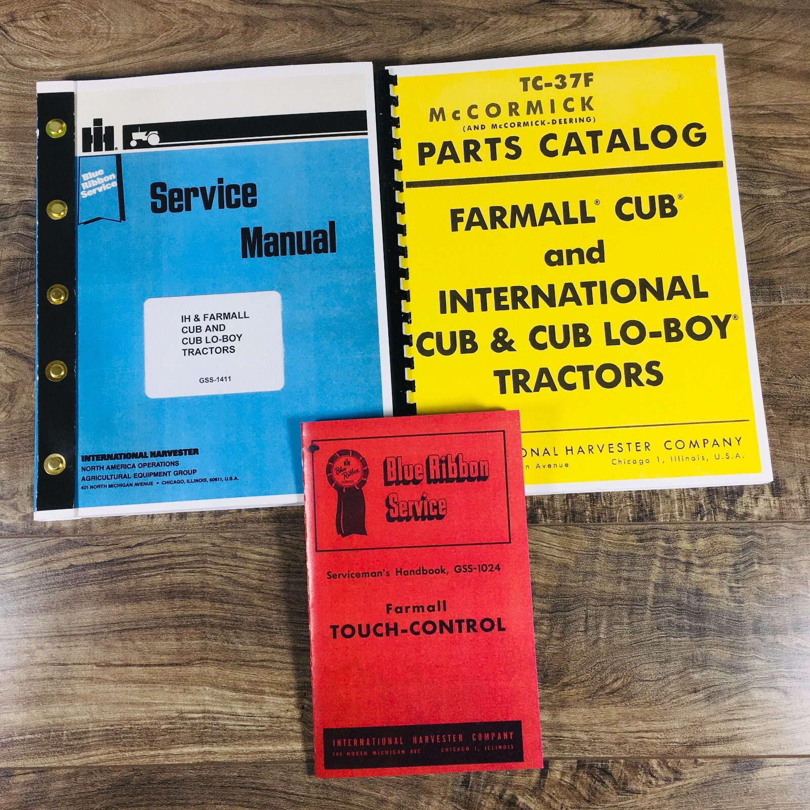 Farmall International Cub & Cub Lo-Boy Tractor Service Manual Parts Catalog Ih
