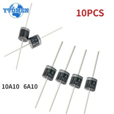 10PCS Rectifier Diode 6A 10A 1000V DO-27 Electrical Axial Rectifier Diodes picture