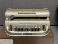 Vintage Antique Perkins Brailler Gray David Abraham, Howe Press Gray Handle picture