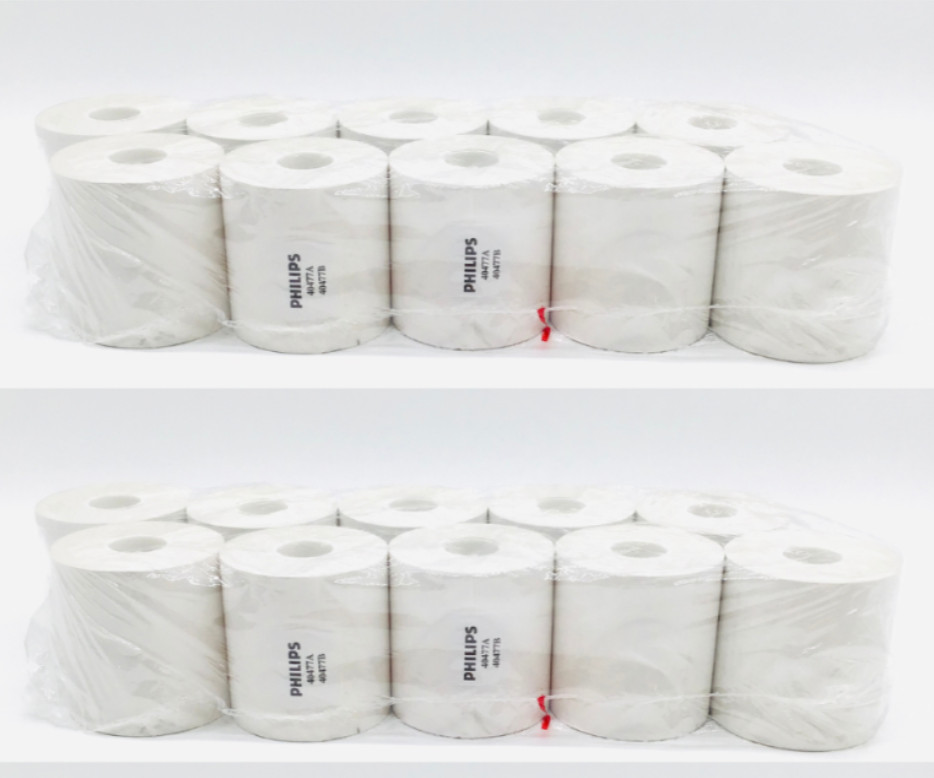 Philips 40477A Chemical Thermal Paper Rolls 989803101571 - Bag of 10 - Lot of 2