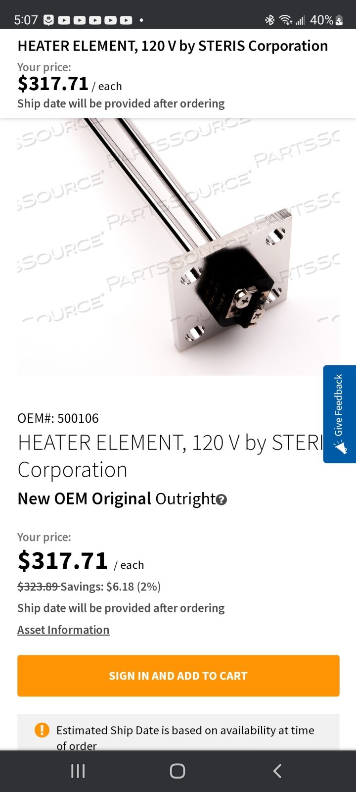 Steris 500106