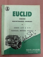 1954 Euclid Engine Maintenance Manual Series 4-71 and 6-71 General Motors Diesel picture