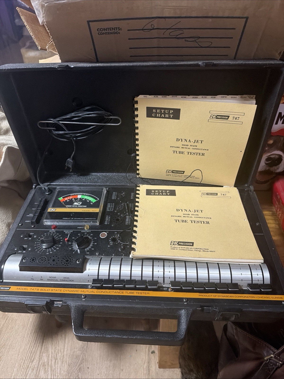B&k 747B Tube Tester In Good Working Condition