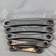 Sears Craftsman Ratcheting Box End Wrench Set SAE 9-43681 - 9-43685 New Vintage picture