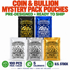 5-1000 Coin & Bullion Slabs Mystery Pack Heat Seal Capsules Pouches US Shipping picture