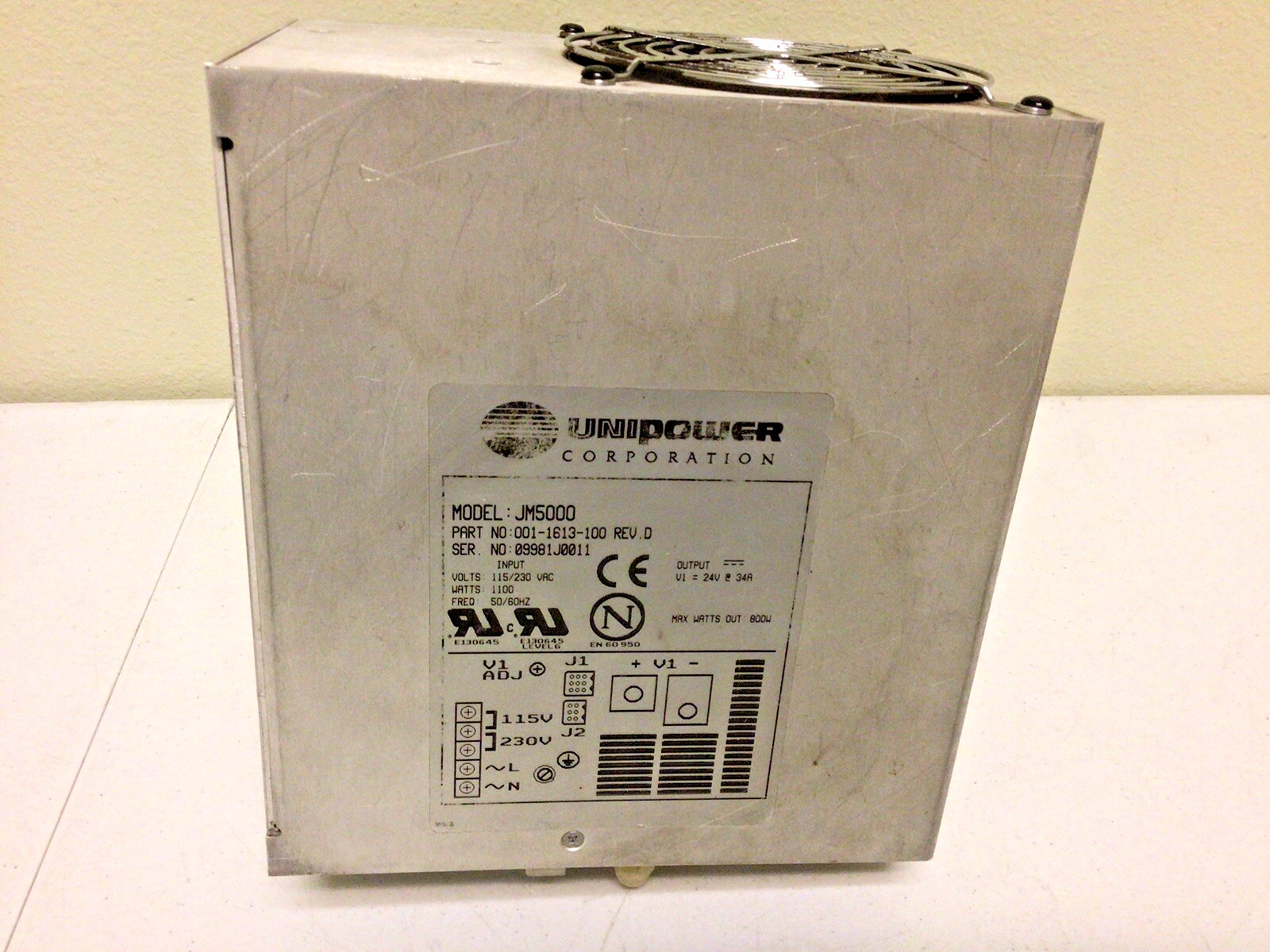NEW, UNIPOWER JM5000 001 1613 100 REV D, POWER SUPPLY, 
