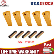 5PCS 6737325 Bucket Teeth W/6737326 Flex pins For Bobcat Style Mini Excavator picture