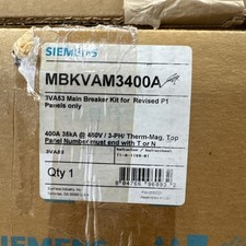 New Siemens MBKVAM3400A Siemens 3VA53 Main Breaker Kit 400A 3-Pole w/Strap Kit picture