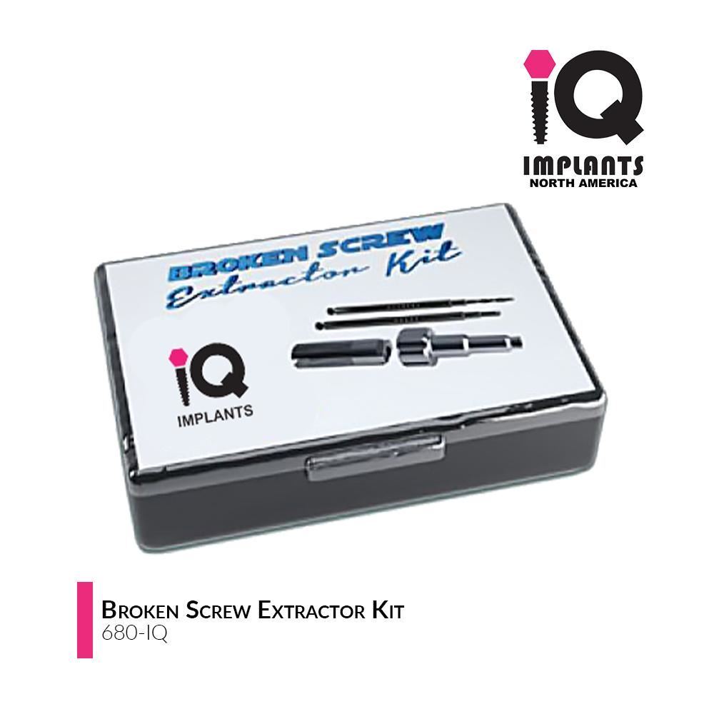 IQ USA Broken Screw Extractor Kit for Zimmer 3.5-4.5mm platform and Compatibles