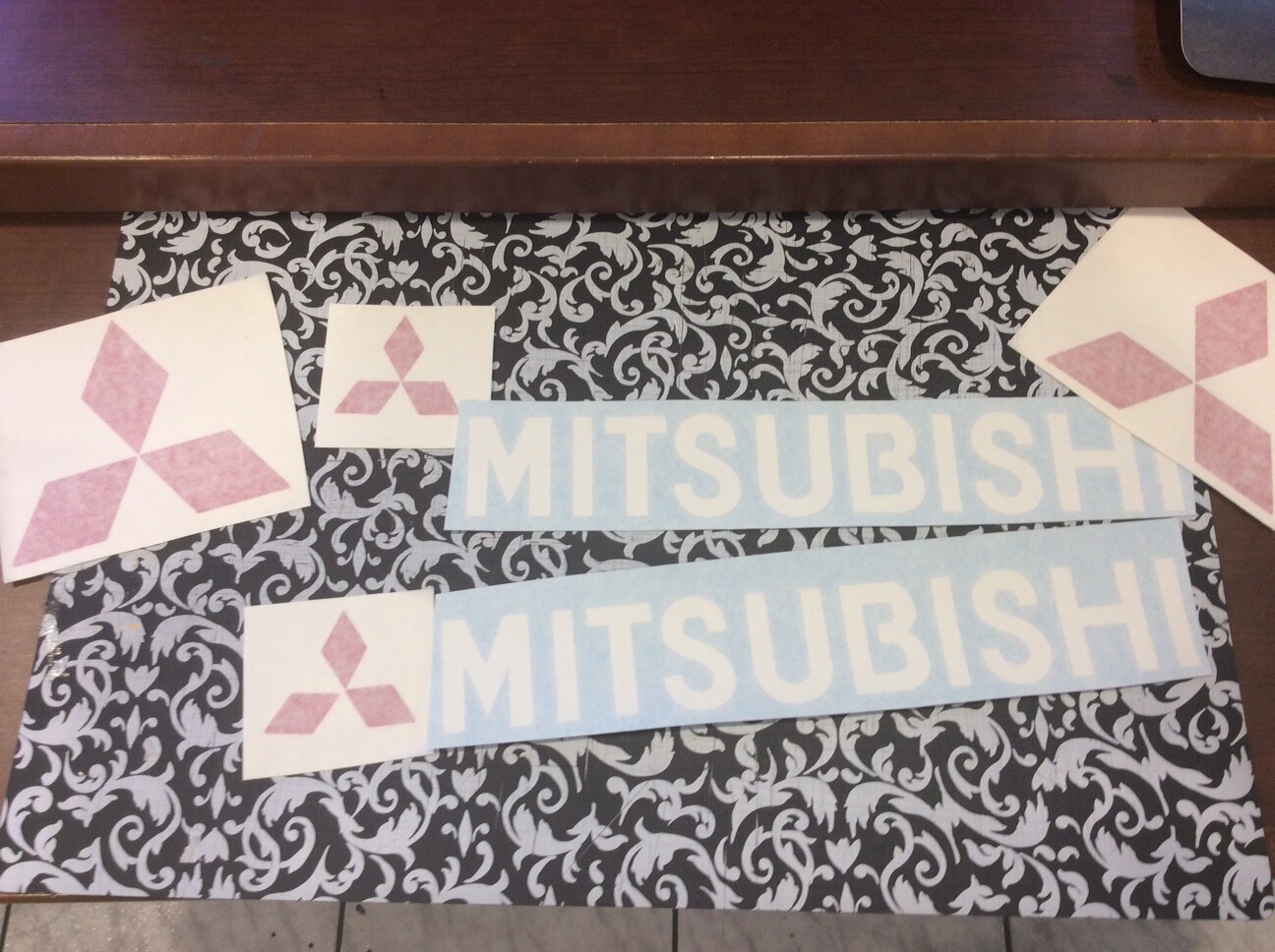Mitsubishi Forklift decal kit   With Safety decals  