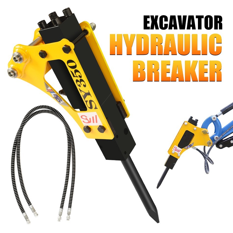 Hydraulic Breaker Hammer for Mini Excavator, Attachment, Free US Shipping