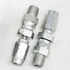 (2) Parker Field Attachable Fittings for HLB Hose 1/8