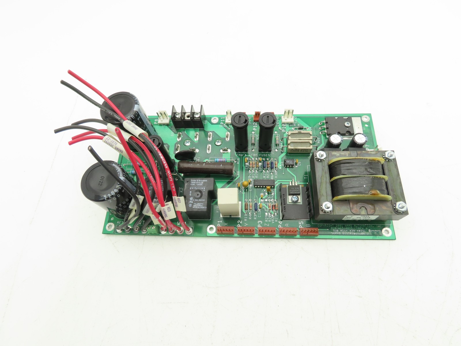 Haas Automation 34-4025L Printed Circuit Board Servo Distribution Module Rev A