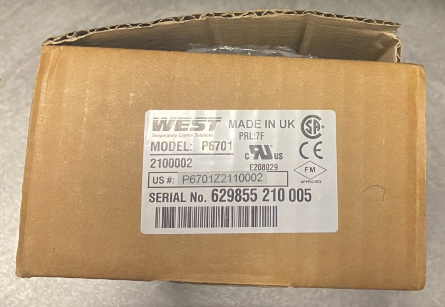 West Partlow P6701 Limit Control, P6701Z211002 Same as Honeywell DC120L  P1161