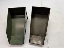 Vintage Stack Bin A-10 & Assorted Metal Stackable Warehouse Storage Bins picture