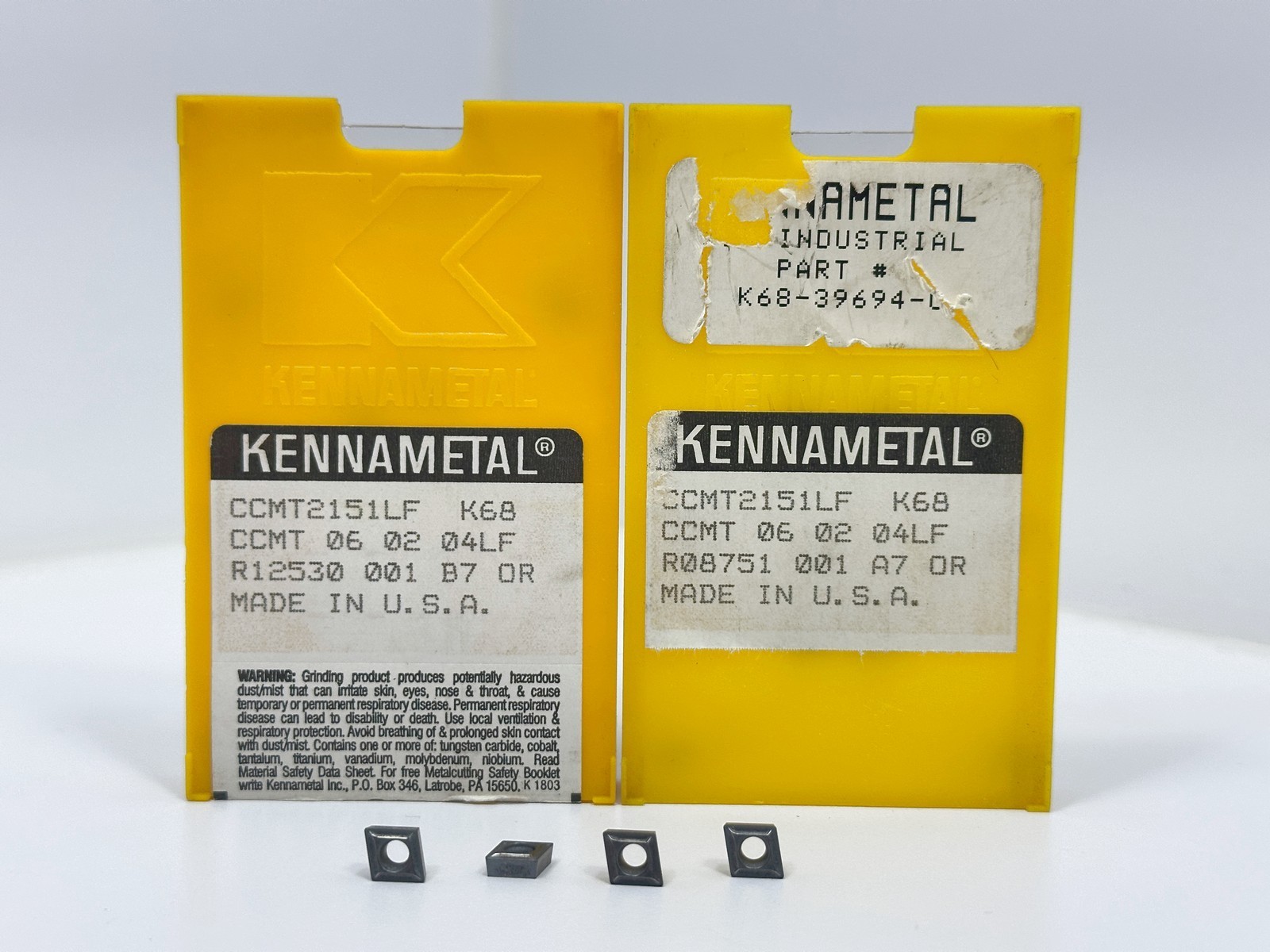 Kennametal CCMT2151LF CCMT060204LF | New Carbide Inserts | Grade K68 | 24pcs