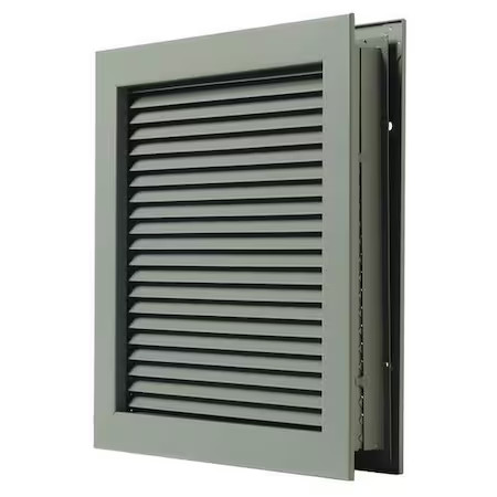 National Guard L-700-Rx-12X12 Door Louver, 10 1/4 In H, 10 1/4 In W