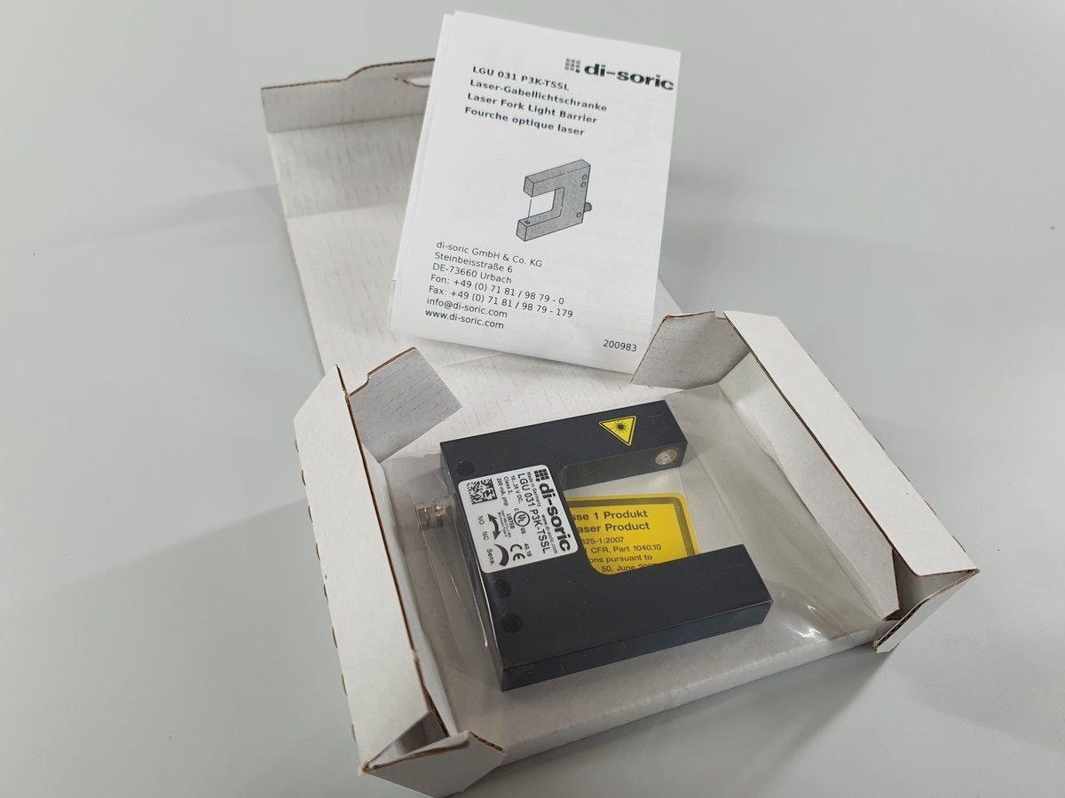 PQ1411 laser fork photoelectric sensor di-soric LGU 031 P3K-TSSL PQ1411 laser fork photoelectric sensor di-soric LGU 031 P3K-TSSL