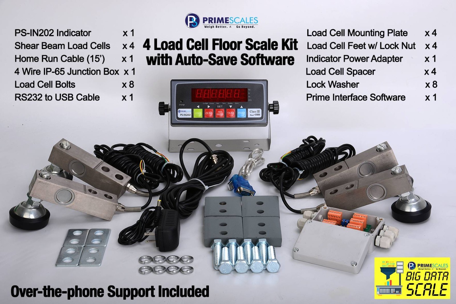 Weighing kit Alloy Steel Load cells With Indicator NTEP Legal for trade