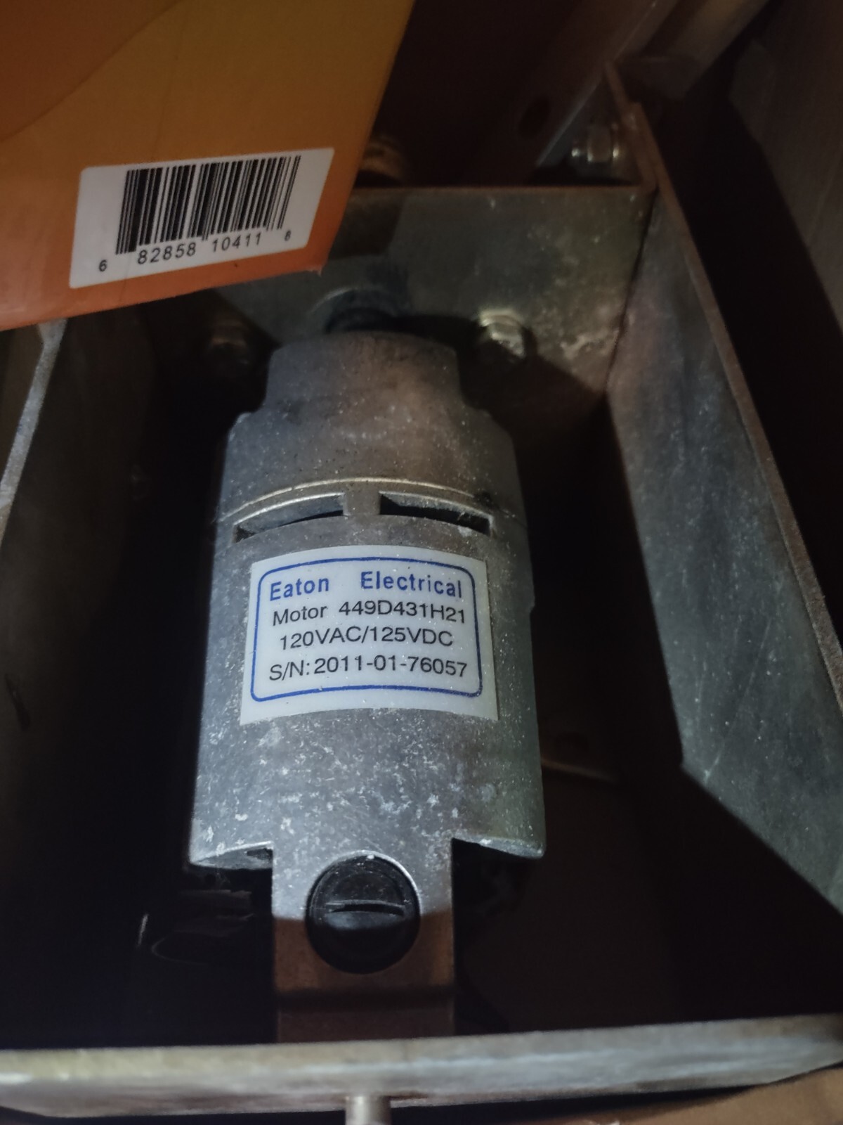 Eaton Electrical Charge Gear Motor 449D431H21  - 120VAC/124VDC