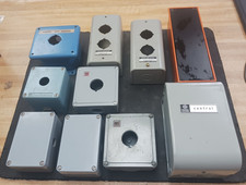 MISC LOT OF 10 PUSHBUTTON & J-BOXES NEMA 1, NEMA 12 picture