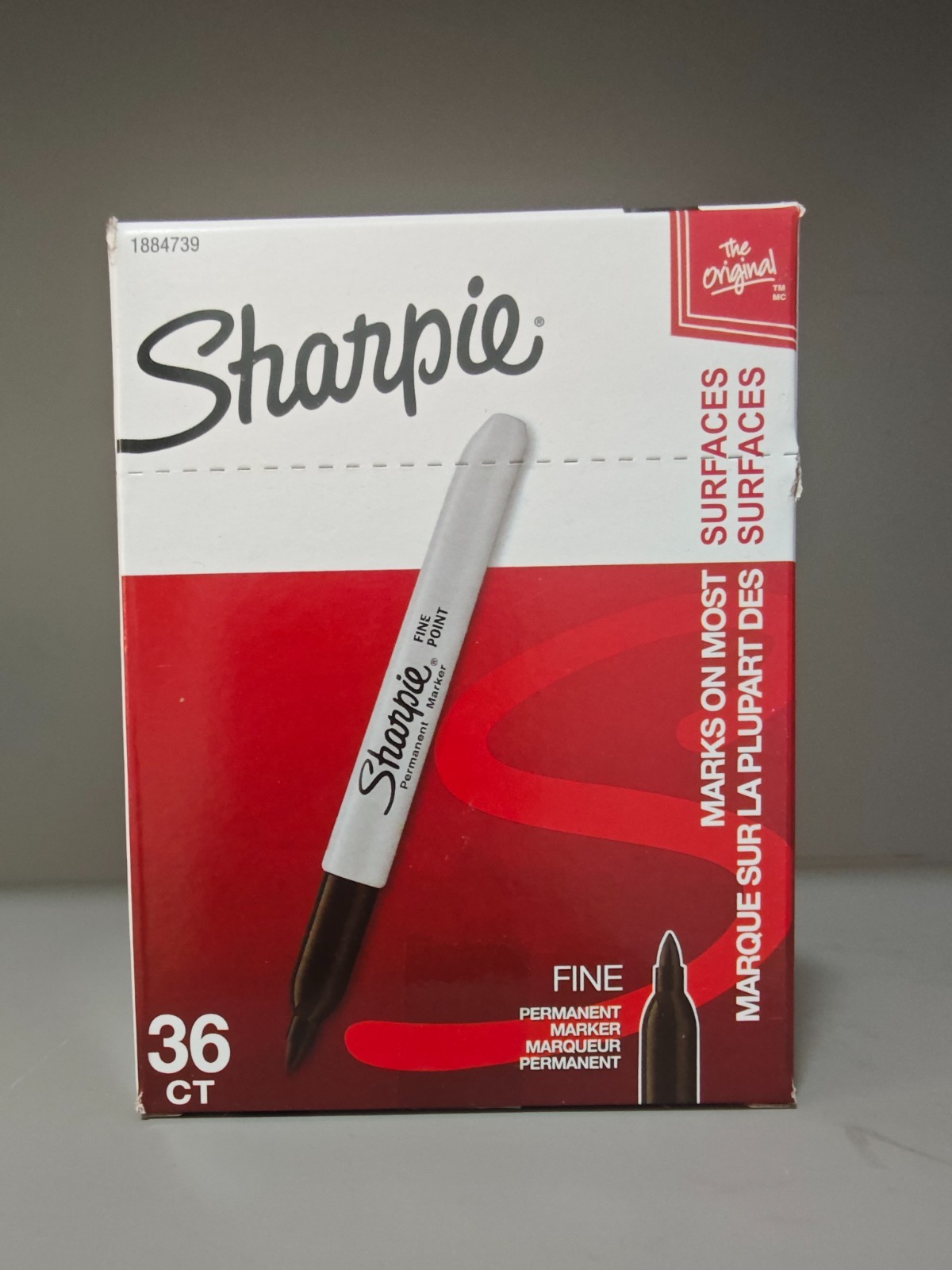 Sharpie 1884739 Permanent Marker Fine Point 36 Pieces - Black