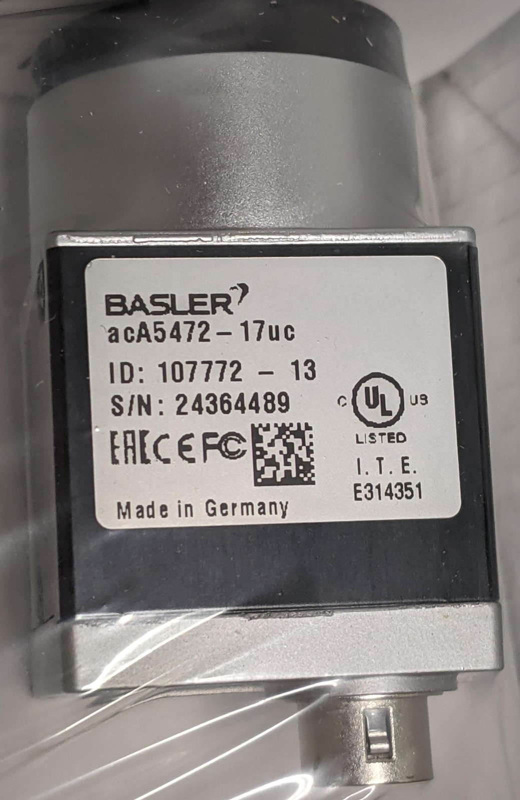 New Basler acA5472-17uc 20MP Color USB 3.0 C-Mount Machine Vision Camera