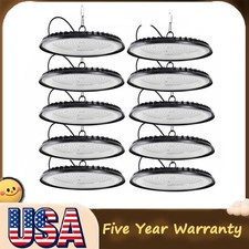 10-Pack 300W UFO LED High Bay Light Shop Industrial Commercial Factory Warehouse picture
