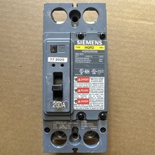 SIEMENS HQR22B200 BREAKER 2POLE 200A 240V NEW Surplus picture