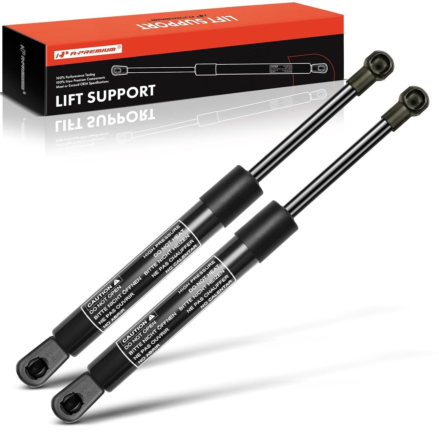 A-Premium Front Hood Bonnet Lift Supports Shock Struts Gas Spring Set of 2