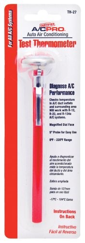 Interdynamics Certified A/c Pro Car Air Conditioner Test Thermometer, 