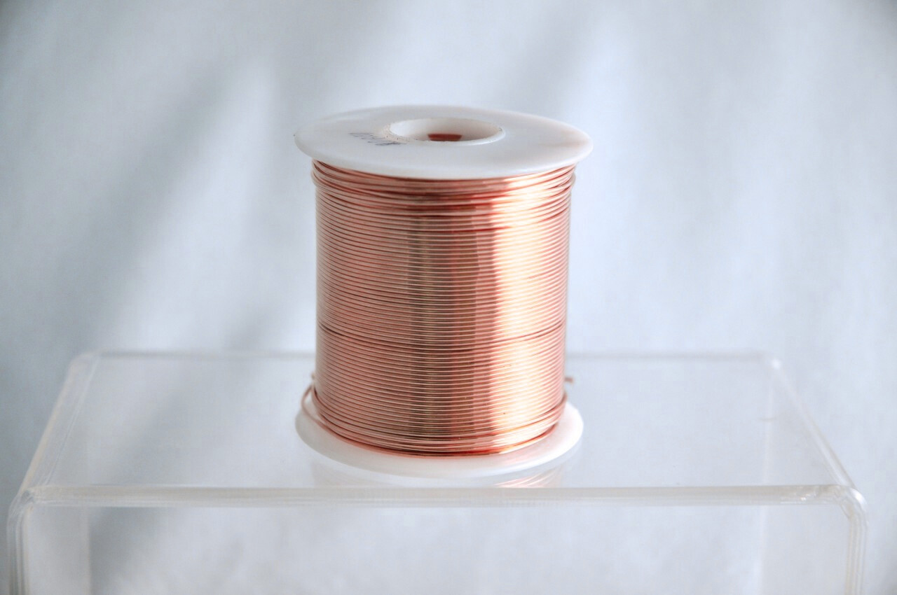 Bare Copper Wire 18 Gauge 15 lb Spool (2,985 Feet) Diameter 0.040