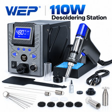 110W Digital Desoldering Station Vacuum Pump Solder Sucker Gun PCB Repair Kit picture