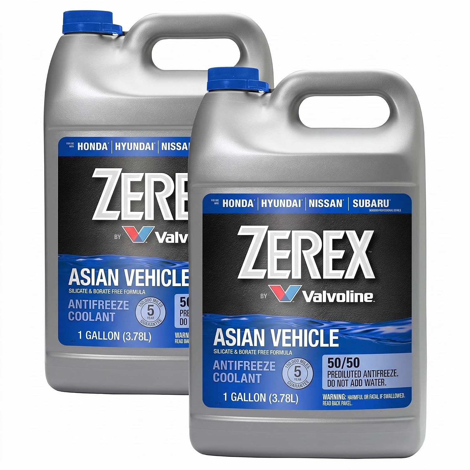 Zerex Asian Vehicle Blue Silicate and Borate Free 50/50 Prediluted Ready-to-Use