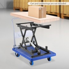 Electric Scissor Lift Table 250lbs Capacity Adjustable Height Foldable Hydraulic picture