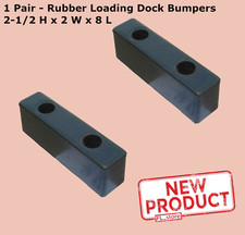 2 PACK Rubber Loading Dock Bumpers 2-1/2 H x 2 W x 8