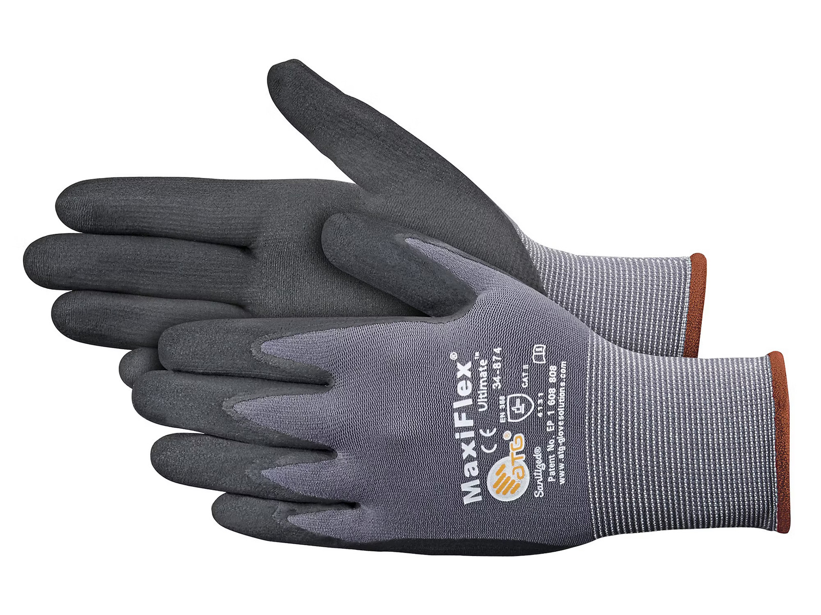Pack of 24 Maxiflex 34-874 Micro-Foam Nitrile Coated Gloves Large