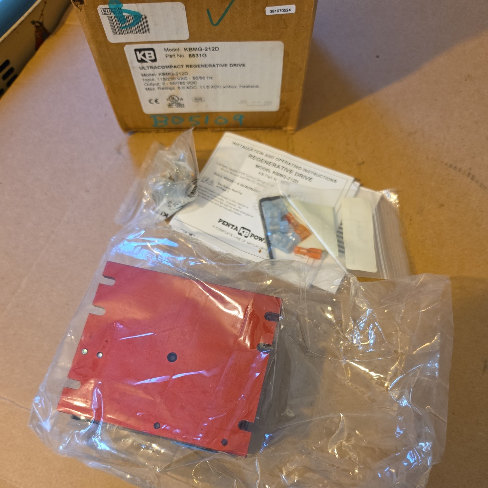 New KB Electronics KBMG-212 8831J Ultracompact Regenerative DC Drive 1-2 Hp New KB Electronics KBMG-212 8831J Ultracompact Regenerative DC Drive 1-2 Hp