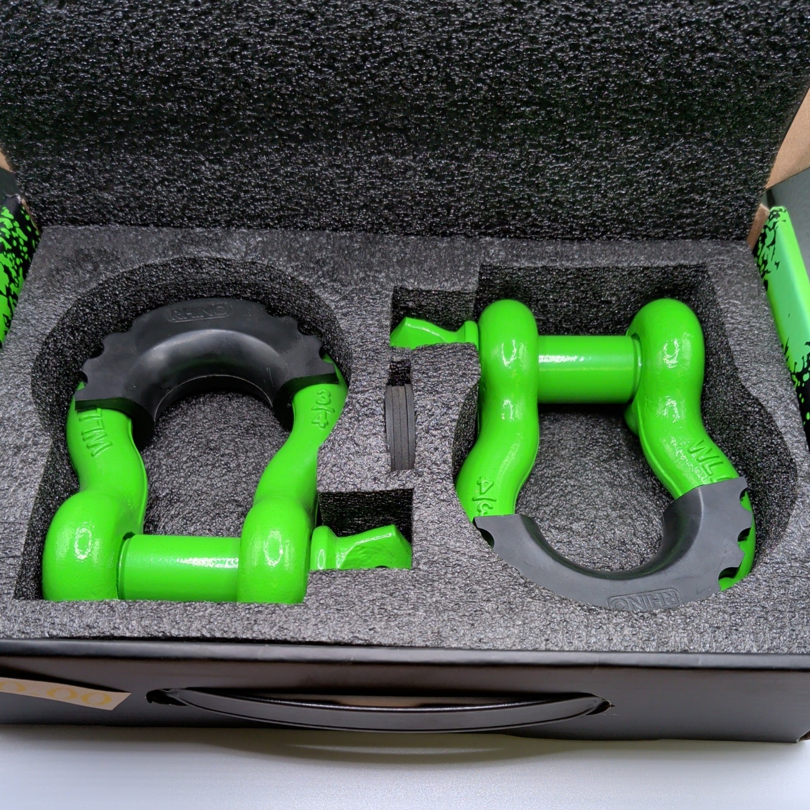 Gloss GREEN 🟩 Rhino USA HD Shackle Set 2 3/4