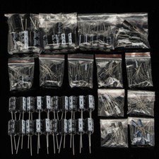 120pcs 50V 15 Values 1uF-2200uF Assorted Electrolytic Capacitor Assortment Kit3 picture