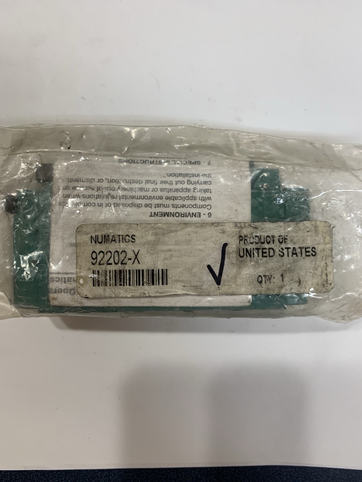 ASCO Numatics 92202-X is a 2-position, 4-way pneumatic differential valve.