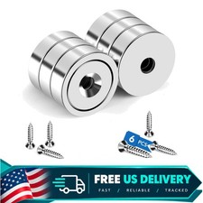 LOVIMAG Strong Magnets Heavy Duty Screw On Neodymium 40LBS Magnet 6 Pack picture
