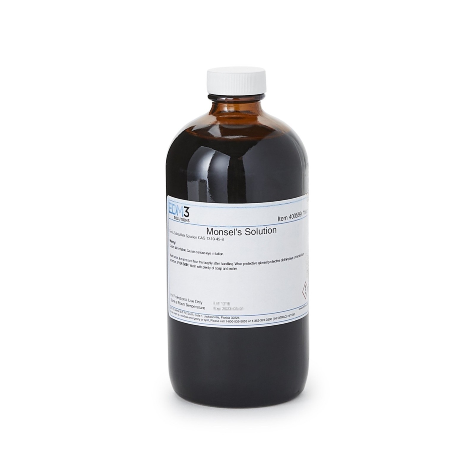 EDM3 LLC 400599 Monsel's Solution For Professional Use, 16 Ounce Bottle EDM3 LLC 400599 Monsel's Solution For Professional Use, 16 Ounce Bottle
